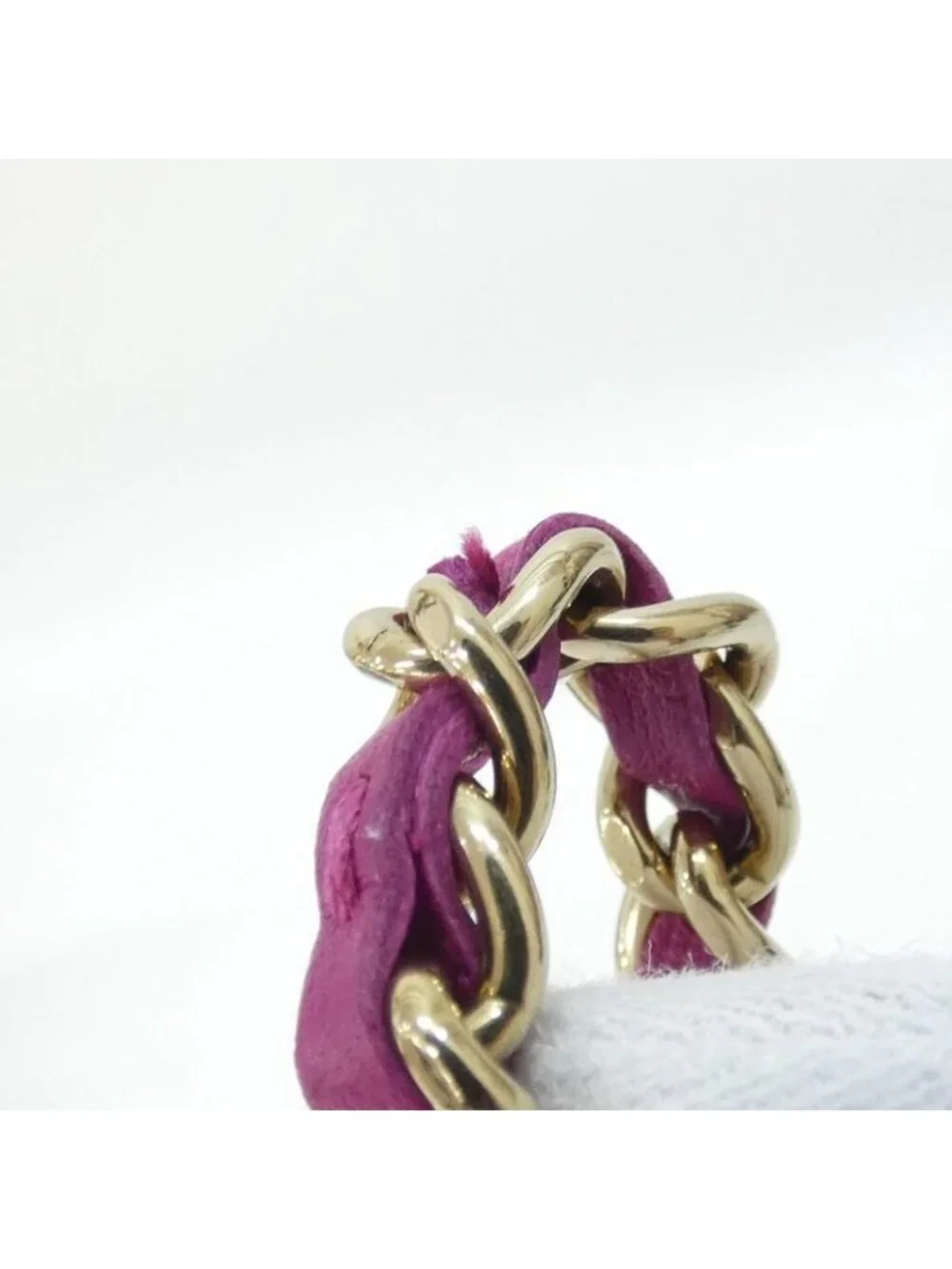 Chanel Chain Wallet Cotton Wool - Picture 6 of 10